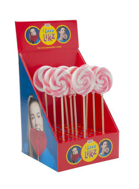De Oosterhoutse Spiraal Lolly Roze-Wit