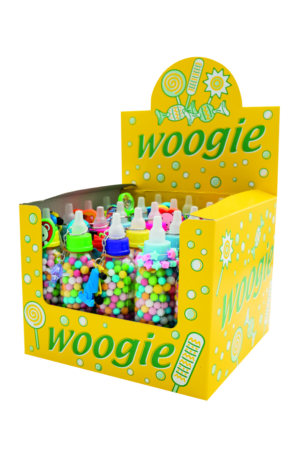 G. - Babyflesjes met suikerparels en speeltje 100g