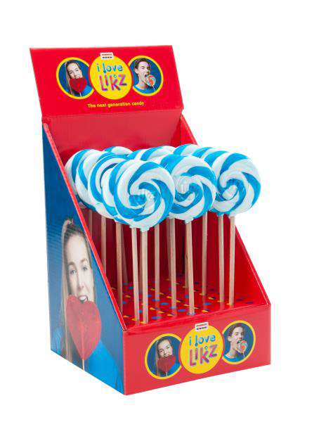 De Oosterhoutse Spiraal Lolly Blauw-Wit